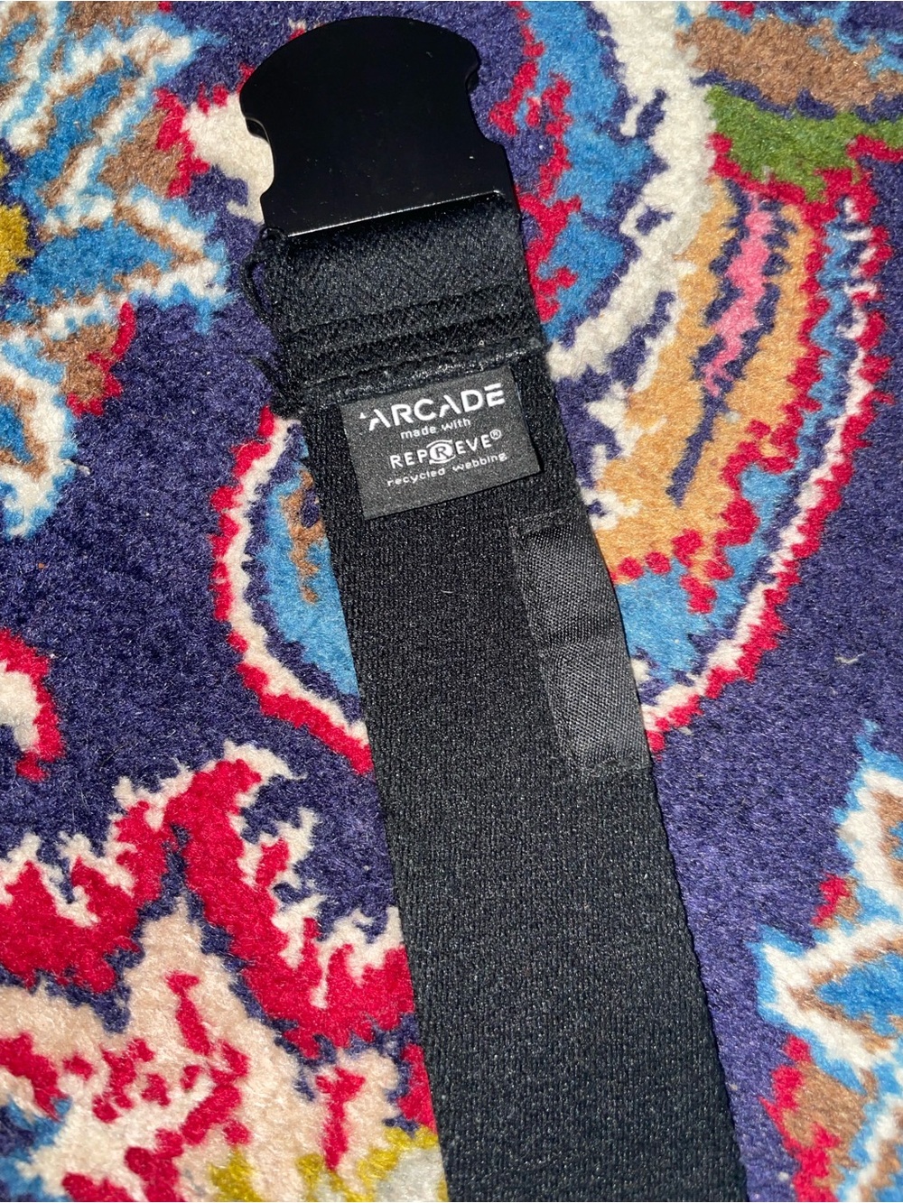 Arcade Black Elastic Performance Belt with Quick-Release Buckle - Picture 2 of 2